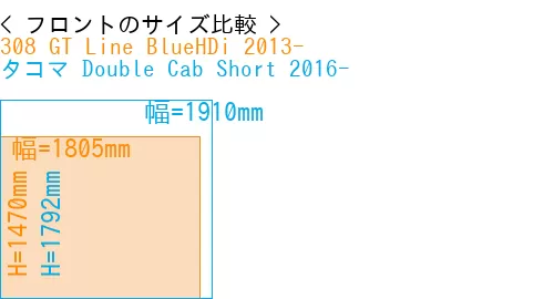 #308 GT Line BlueHDi 2013- + タコマ Double Cab Short 2016-